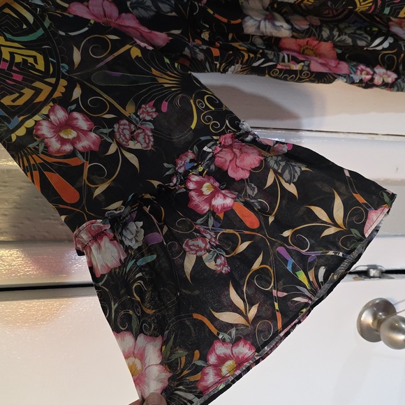 Johnny Was Peace Ruffle Tiered Midi Dress XL - Picture 4 of 11